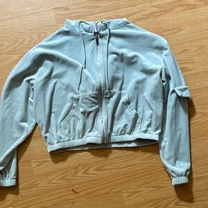 No Boundaries Light Blue Zip-Up Jacket